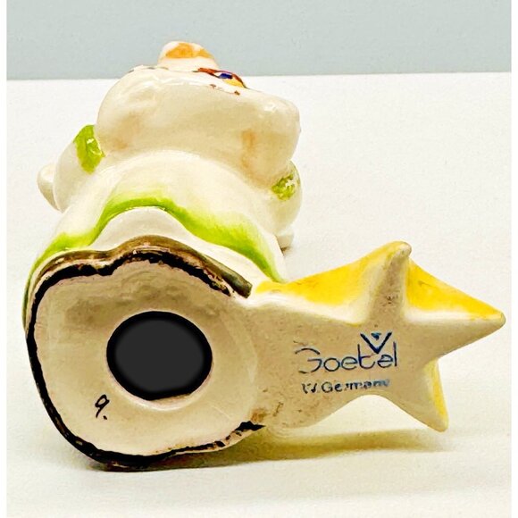 Vintage Goebel Angel Candle Holder Teddy Bear Rocking Horse Lot of 2 - Picture 5 of 11